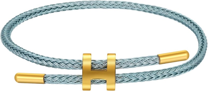 AIMADE Store Bracelets for Women Adjustable Charm Bracelet, 18k Gold-plated Buckle Design Titanium Steel Wire Rope Women's Gift Jewelry - Image 1